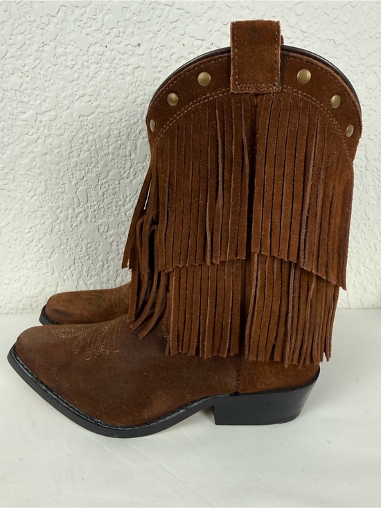 Shyanne Other - Shyanne | Brown Fringe Western Boots | Girls 2D | Snip Toe | Style 43514